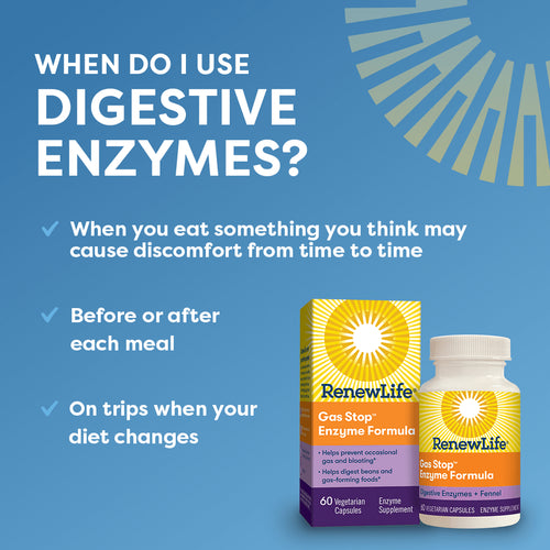 View 5 Gas Stop Azione Rapida, 60 Capsule Vegane