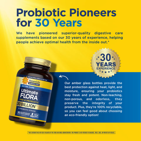 View 8 Ultimate Flora Extra Care Probiotic 30 Billion, 30 Delayed Release Vegan Caps