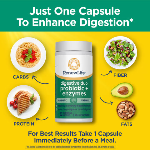 View 4 Digestive Duo Ultimate Flora + Enzymes, 30 Vegan Capsules