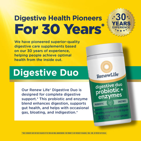 View 7 Digestive Duo Ultimate Flora + Enzymes, 30 Vegan Capsules
