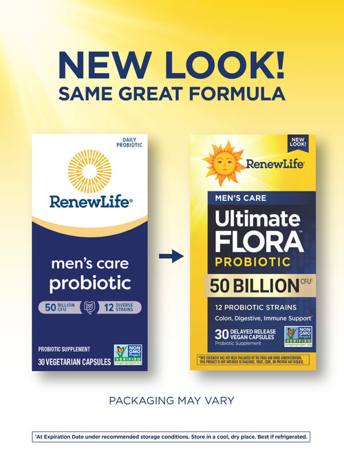 View 3 Ultimate Flora Men's Care Probiotic 50 Billion, 30 Delayed Release Vegan Caps
