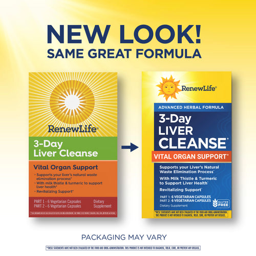 View 3 Depurazione del Fegato in 3 Giorni, Supporto per Organi Vitali, 12 Capsule Vegetali