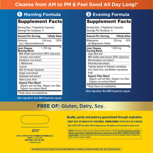 View 2 3 Day Liver Cleanse Vital Organ Support, 12 Vegetarian Capsules