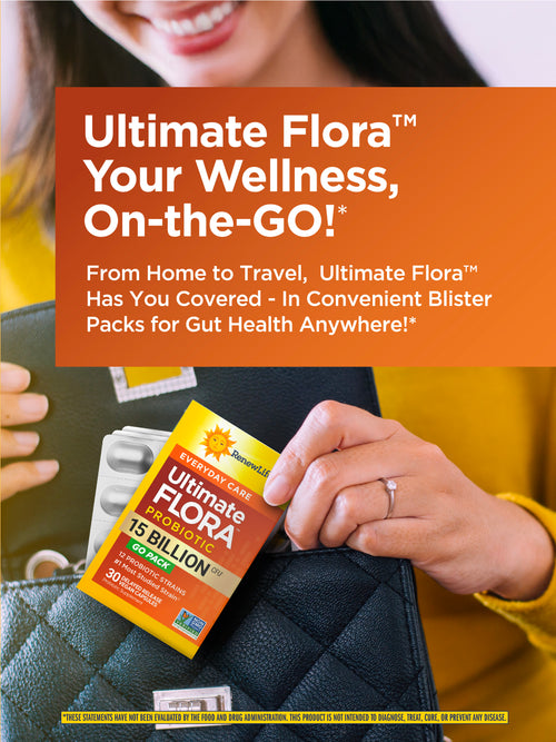 View 5 Ultimate Flora Probiotic zur täglichen Pflege 15 Milliarden GO PACK, 30 magensaftresistente vegane Kapseln