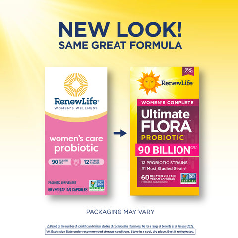 View 3 Ultimate Flora Women's Complete Probiotic 90 Billion, 60 Delayed Release Vegan Caps New Look