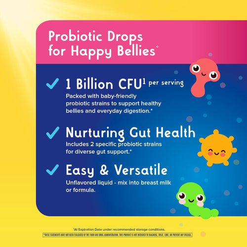 View 3 Baby Probiotic-Tropfen 1 Milliarde (Bio), 0,27 fl oz (8 mL) Tropfflasche