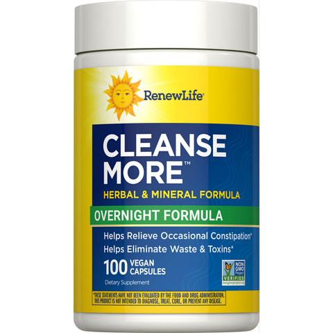 View 1 Cleanse More Overnight Formula, 100 Vegetarian Capsules