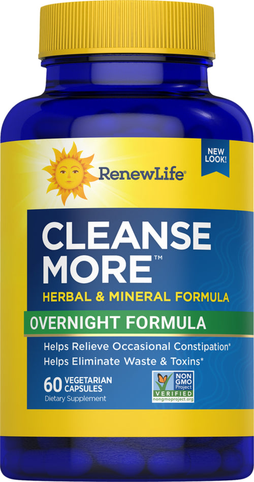 View 1 Cleanse More Overnight Formula, 60 Vegetarian Capsules