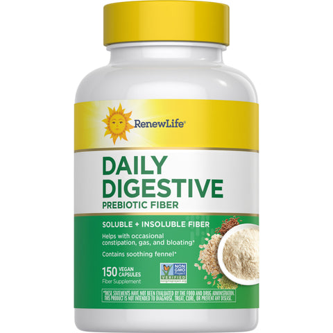 View 1 Daily Digestive Prebiotic Fiber, 150 Vegetarian Capsules