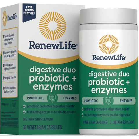 View 1 Digestive Duo Ultimate Flora + Enzymes, 30 Vegan Capsules