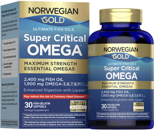 View 1 Norwegian Gold Super Critical Omega, 30 Fischgelatine-Weichkapseln