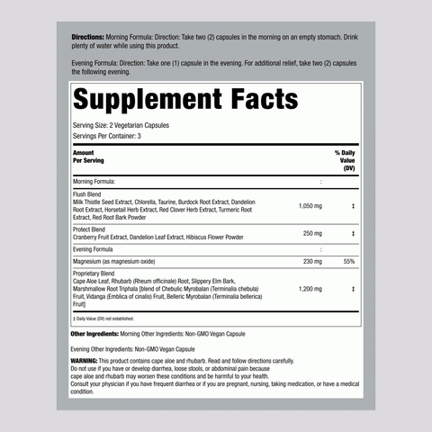 View 2 3-Dias de Limpeza Total, Reinício do Corpo, 24 Cápsulas Veganas