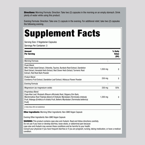 View 2 3-Dias de Limpeza Total, Reinício do Corpo, 24 Cápsulas Veganas