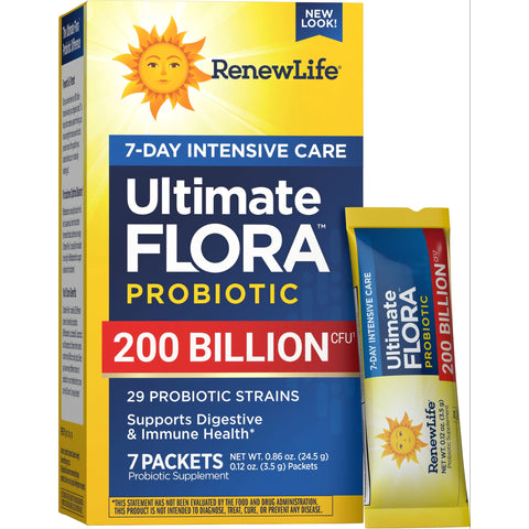 View 1 Ultimate Flora Extra Care Probiotic 200 Billion, 7 Stick Packs