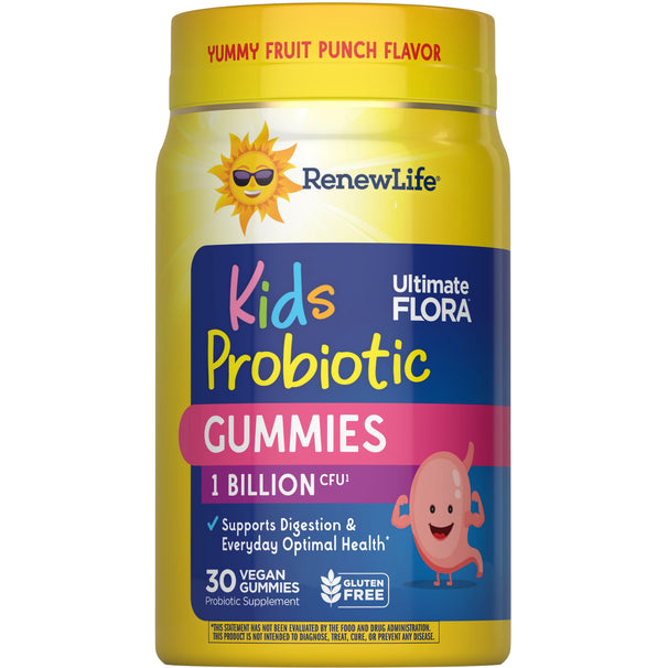 View 1 Gomas Probióticas Ultimate Flora Kids 1 Bilhão, 30 Gomas Sabor Fruta Vermelha