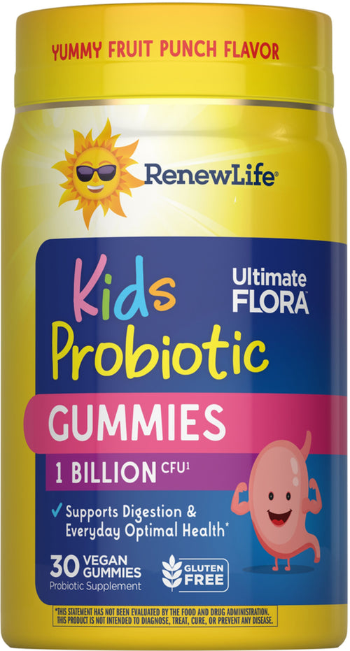 View 1 Ultimate Flora Kids Probiotic Gummies 1 Milliardo, 30 Caramelle Gommose Berry-licious