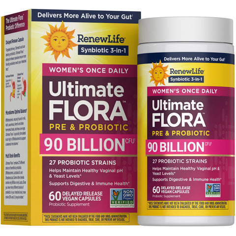 View 1 Ultimate Flora Women's Complete Probiotic 90 Milliarden, 60 magensaftresistente vegane Kapseln