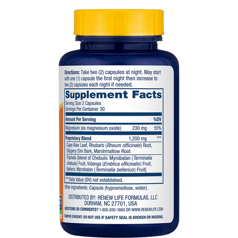 View 2 Cleanse More Overnight Formula, 60 Vegetarian Capsules