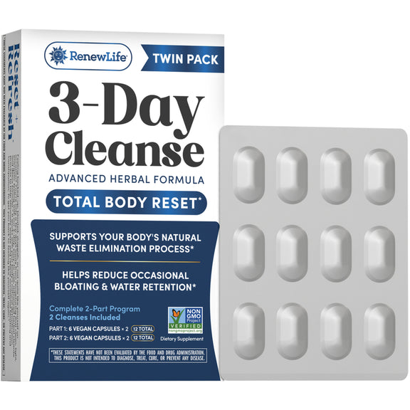 3-Day Cleanse Total Body Reset, 24 Vegan Capsules