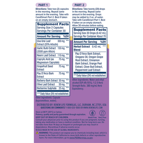 View 2 CandiSmart Yeast Balancing Formula