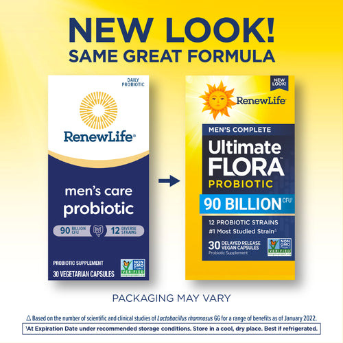 View 3 Ultimate Flora Men's Complete Probiotic 90 Billion, 30 Delayed Release Vegan Caps