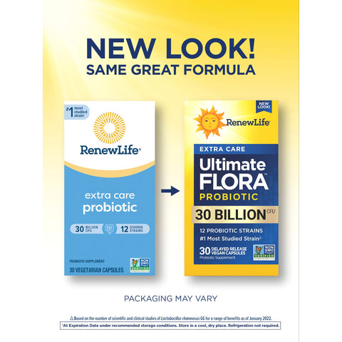 View 3 Probiótico Ultimate Flora Extra Care 30 Bilhões, 30 Cápsulas Veganas de Liberação Retardada