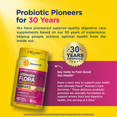 View 8 Ultimate Flora Women's Care Probiotic Gummies, 48 Vegan Gummies