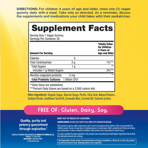 View 2 Ultimate Flora Kids Probiotic Gummies 1 Billion, 30 Berry-licious Gummies