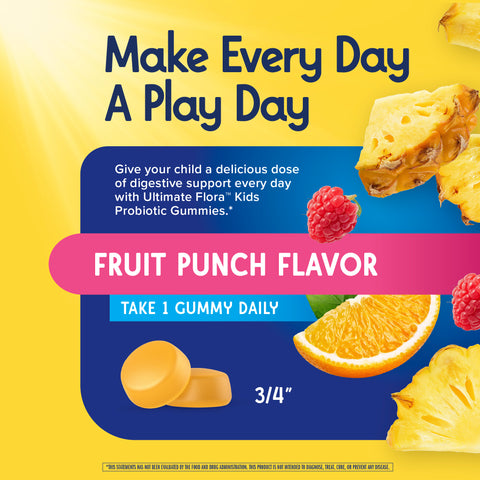 View 4 Ultimate Flora Kids Probiotic Gummies 1 Billion, 30 Berry-licious Gummies
