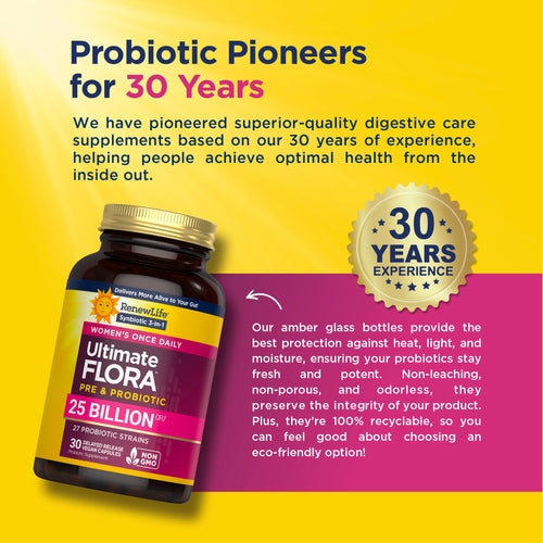 View 7 Ultimate Flora Women's Care Probiotic 25 Billion, 30 Delayed Release Vegan Caps