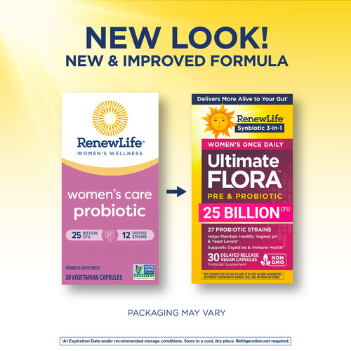 View 3 Ultimate Flora Women's Care Probiotic 25 Billion, 30 Delayed Release Vegan Caps