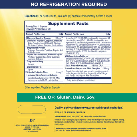 View 2 Digestive Duo Ultimate Flora + Enzymes, 30 Vegan Capsules
