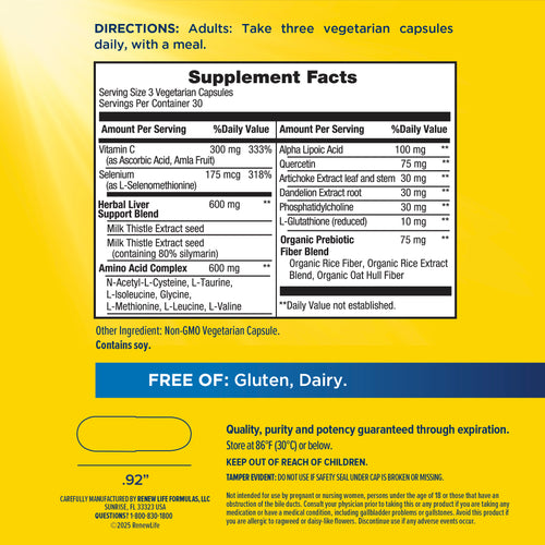 View 2 Fórmula Herbal de Desintoxicación para el Hígado, 90 Cápsulas Vegetarianas