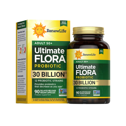 View 4 Ultimate Flora 50+ Probiotic 30 Billion, 90 Delayed Release Vegan Caps