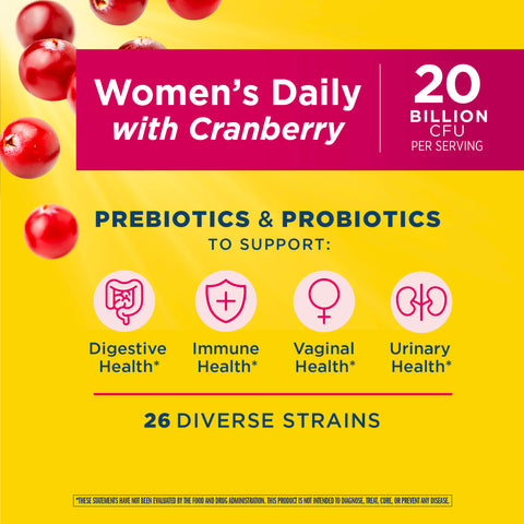 View 3 Giornaliere da Donna 3-in-1 Prebiotici & Probiotici, 60 Capsule Vegane a Rilascio Ritardato