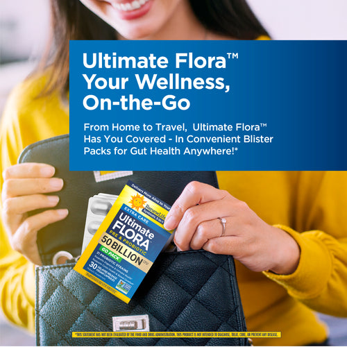 View 5 Ultimate Flora Extra Care Probiotic 50 Billion GO PACK, 30 Delayed Release Vegan Caps