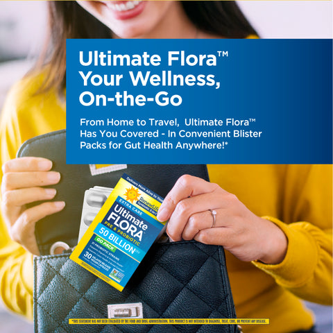 View 5 Ultimate Flora Extra Care Probiotic 50 Milliarden GO PACK, 30 verzögerte Freisetzung, vegane Kapseln