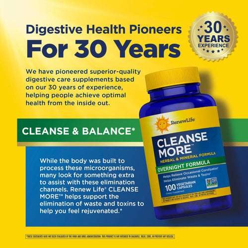 View 7 Cleanse More Overnight Formula, 100 Vegetarian Capsules