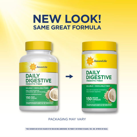 View 3 Fibre Prébiotique Digestive Quotidienne, 150 Capsules Végétariennes