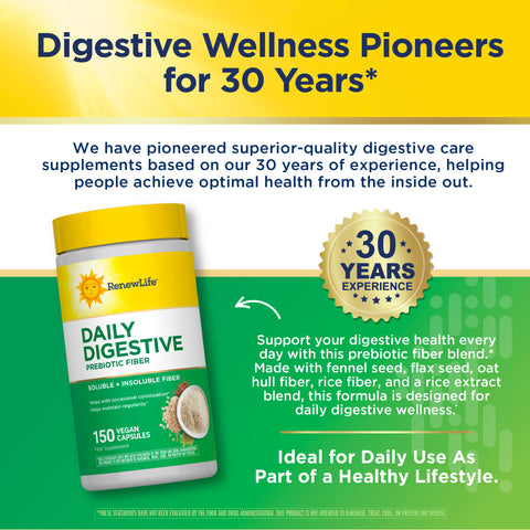 View 7 Fibre Prébiotique Digestive Quotidienne, 150 Capsules Végétariennes