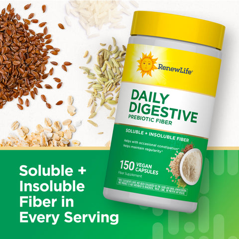 View 6 Fibre Prébiotique Digestive Quotidienne, 150 Capsules Végétariennes
