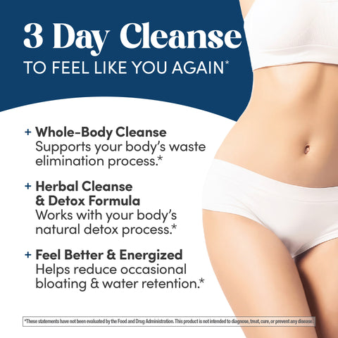 View 4 Cure Détox de 3 Jours, Réinitialisation Totale du Corps, 24 Capsules Végétaliennes