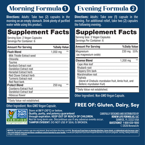 View 3 Cure Détox de 3 Jours, Réinitialisation Totale du Corps, 24 Capsules Végétaliennes