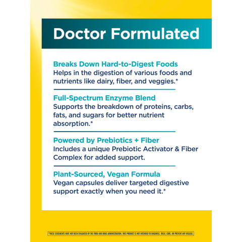 View 4 Enzimas Digestivas FloraZyme Dr. Formulada, 90 Cápsulas Veganas