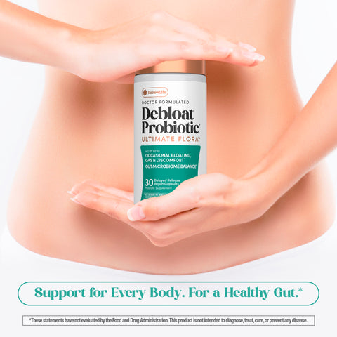 View 8 Ultimate Flora Debloat Probiotic Dr. Formulated, 30 Delayed Release Vegan Caps