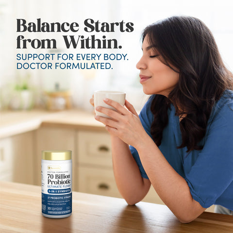 View 7 Ultimate Flora Probiotic 70 Billion Dr. Formulated, 30 Delayed Release Vegan Caps
