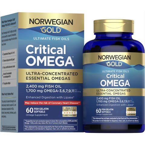 View 1 Oméga Critique Norvégien Gold, 60 Gélules de Gélatine de Poisson