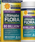 RenewLife Synbiotic Colon Care: 80 Billion CFU, 30 delayed release vegan capsules.