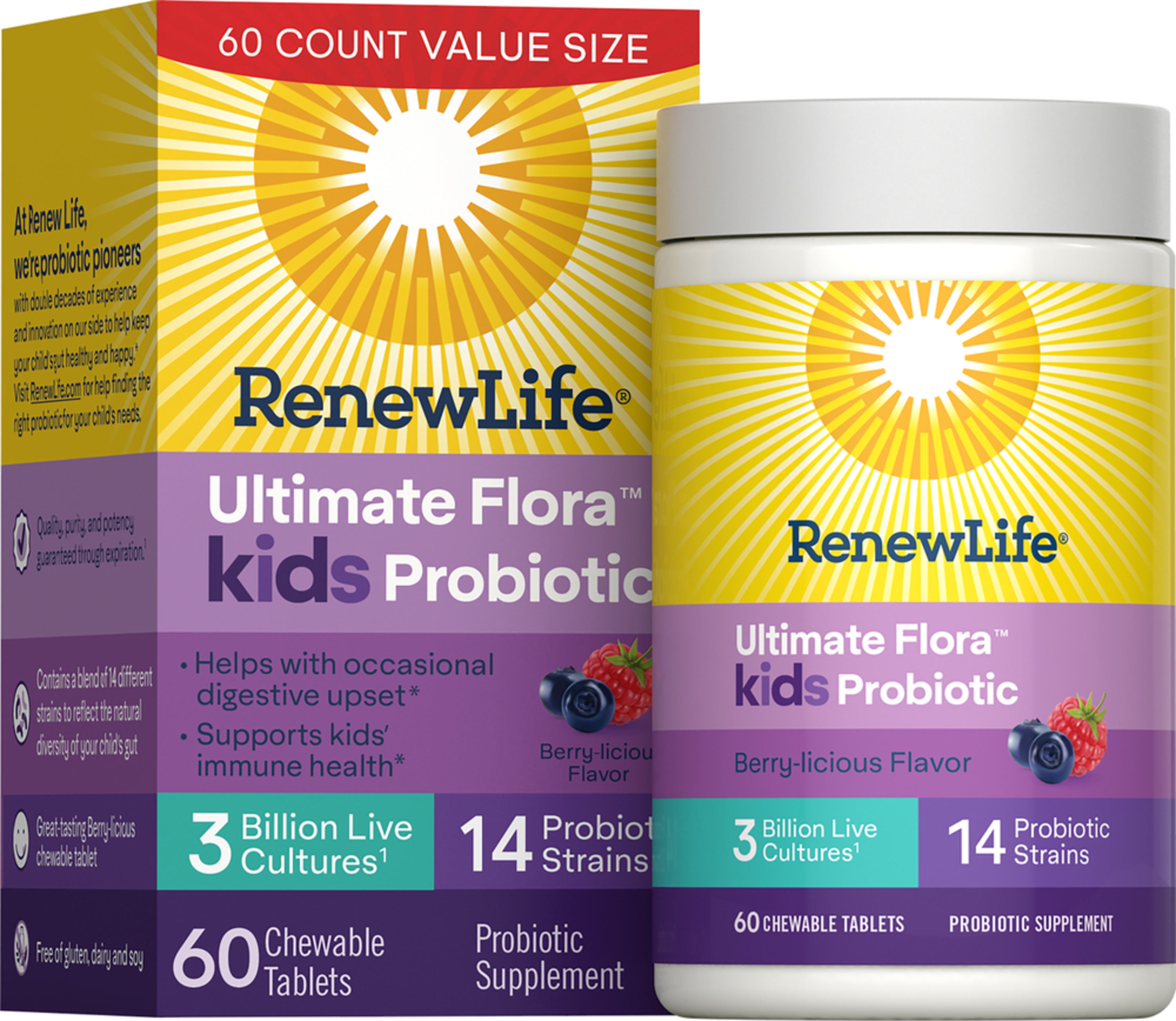 未使用？ ケンビサイエンス フリースハーフ 140×90cm ラドン ホルミシス Ultimate Flora Kids Chewable Tablets | Renew Life