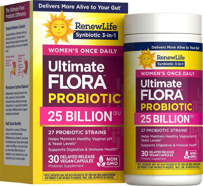 Ultimate Flora Women's Care Probiotic 25 Billion, 30 Delayed Release Vegan Caps